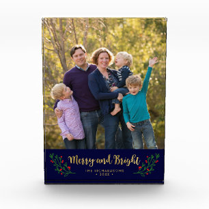 Feierliche Foliage Merry and Bright Holiday Foto
