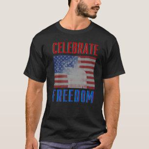 Feierliche Freiheit 4. Juli Patriotische Männer Fr T-Shirt