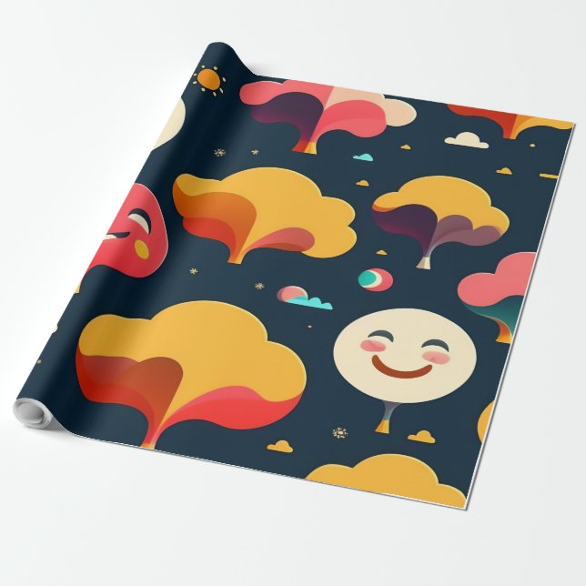 Feierliche Freude 🎁 Papiersammlung. Geschenkpapier (Ungerollt)