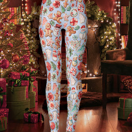 Feierliche Freude: Weihnachts-Cookie Wunderland Leggings