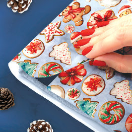 Feierliche Freude: Weihnachts-Cookie Wunderland Seidenpapier