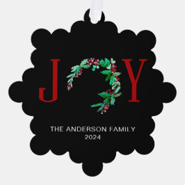 Feierliche Freude Weihnachtsfeier Minimalistischer Ornament Karte