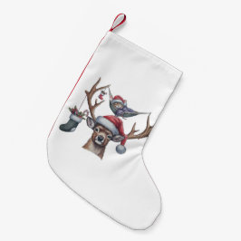 Feierliche Freunde Kleiner Weihnachtsstrumpf