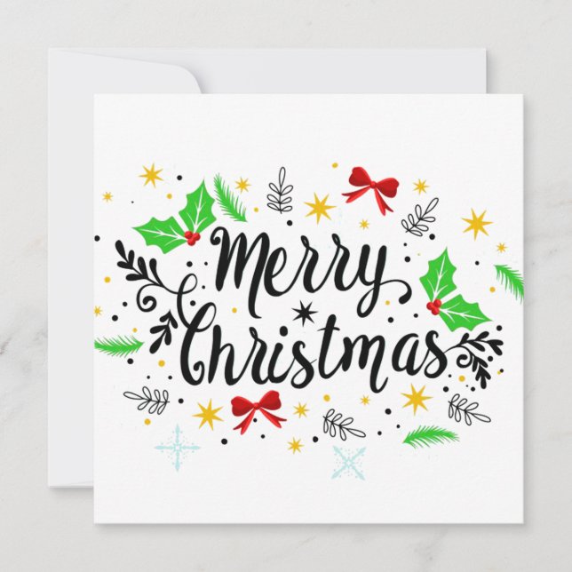 Feierliche Frohe Weihnachten (Vorderseite)