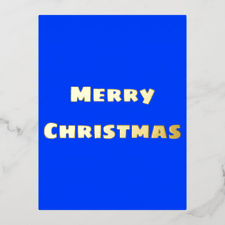 Feierliche Frohe Weihnachten Folien Feiertagspostkarte