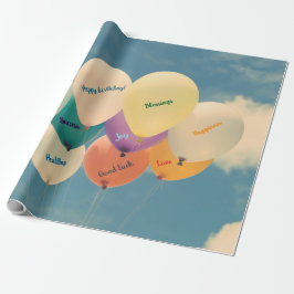 Feierliche Geburtstagsfeier Geschenkpapier