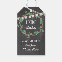 Feierliche Geschenke Tags Weihnachtsfeier Merry Xm