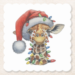 Feierliche Giraffe Untersetzer