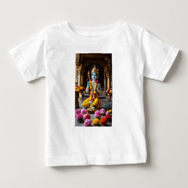 Feierliche Göttlichkeit: Krishna Ji T - Shirt für  (Vorderseite)