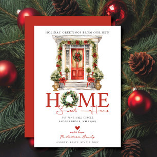 Feierliche Grüße Neue Zuhause Moving Ankündigung