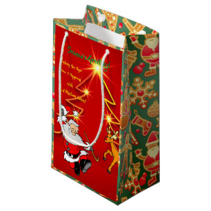 Feierliche Grüße - Santa Small Geschenktasche Kleine Geschenktüte