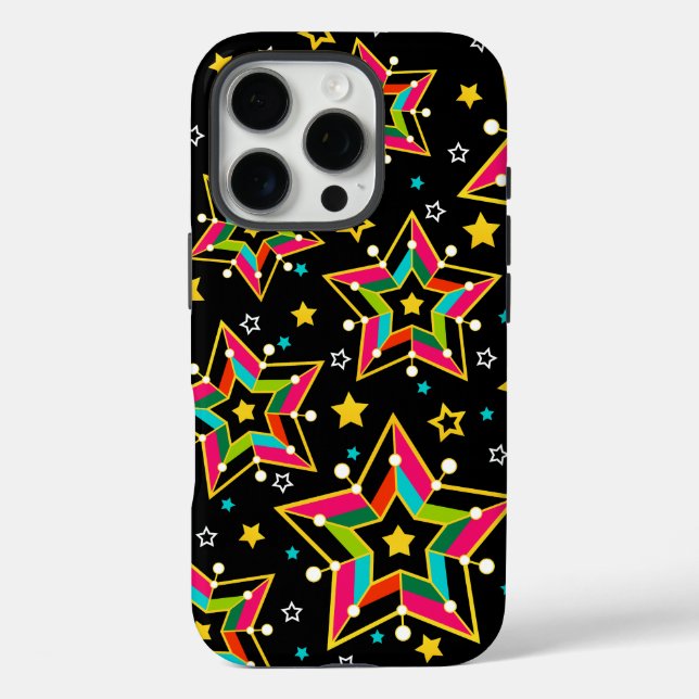 Feierliche Helle Merry Holiday Star Case-Mate iPhone Hülle (Rückseite)