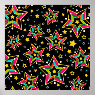 Feierliche Helle Merry Holiday Star Poster