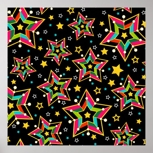 Feierliche Helle Merry Holiday Star Poster (Vorne)