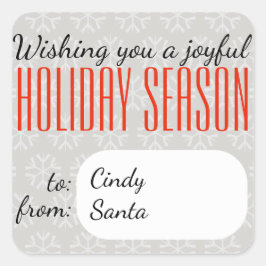 Feierliche Hochzeit - Holidayzfordayz Quadratischer Aufkleber