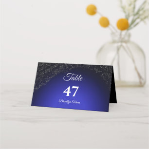 Feierliche Hochzeit Vollmond & Sterne Mitternacht Platzkarte