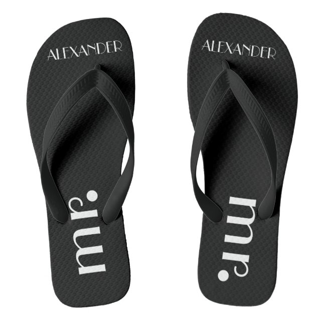 Feierliche Hochzeiten Personalisiert Flip Flops (Fußbett)