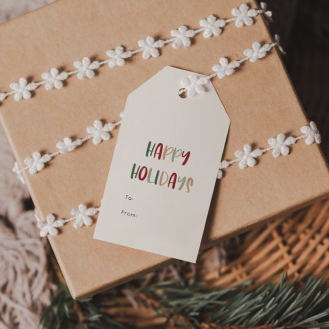 Feierliche Lässige Feiertage nach dem 2. Geschenkanhänger (Von Creator hochgeladen)