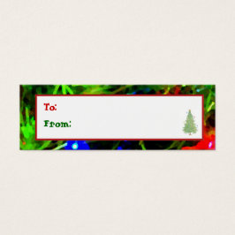 'Feierliche Lichter' Weihnachtsgeschenk-Tag