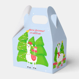 Feierliche Llama Weihnachten Geschenkschachtel