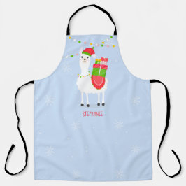 Feierliche Llama Weihnachten Schürze