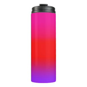 Feierliche Magenta Red Lila Ombre Thermosbecher