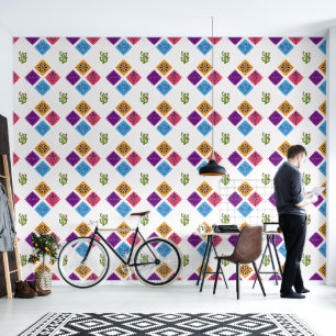 Feierliche mexikanische Kakteen Tapete