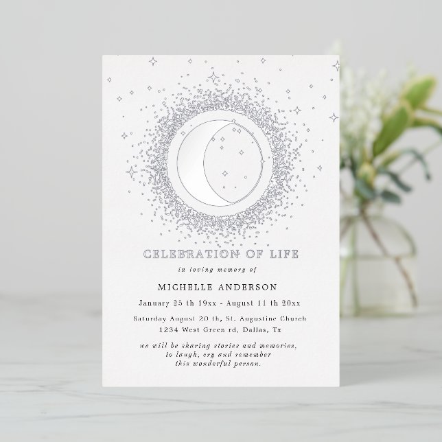 Feierliche Mitternachtsfeier Folieneinladung (Stehend vorne)