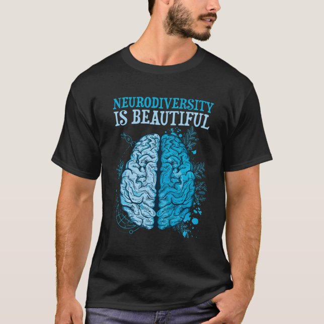 Feierliche Neurovielfalt ist schön T-Shirt (Vorderseite)