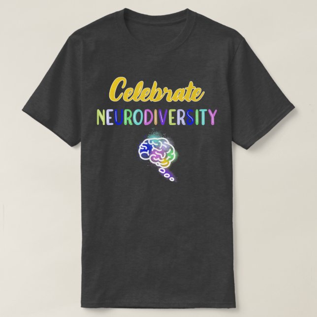 Feierliche Neurovielfalt T-Shirt (Design vorne)