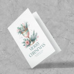 Feierliche Pastel Mint & Pink Weihnachtsfeier Karte<br><div class="desc">Diese festliche Minze und rosa extravagante Chalice-Glas und Weihnachtssymbole,  Frohe Weihnachtstypografie und personalisierbaren Text.</div>