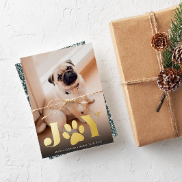 Feierliche Paws | FOTO Folien Feiertagskarte