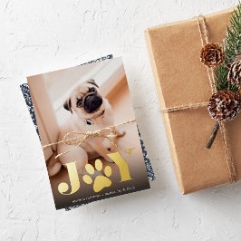 Feierliche Paws | FOTO Folien Feiertagskarte