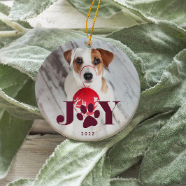 Feierliche Paws | FOTO Keramik Ornament