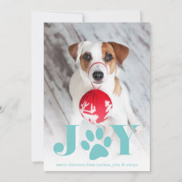 Feierliche Paws | Pet Foto Holiday Card Feiertagskarte