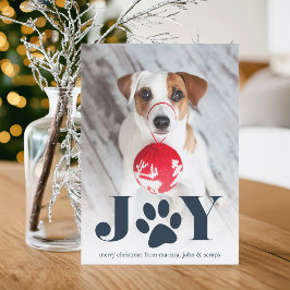 Feierliche Paws | Pet Foto Holiday Card Feiertagskarte