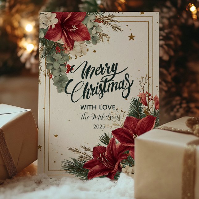 Feierliche Red Berries Frohe Weihnachten (Von Creator hochgeladen)