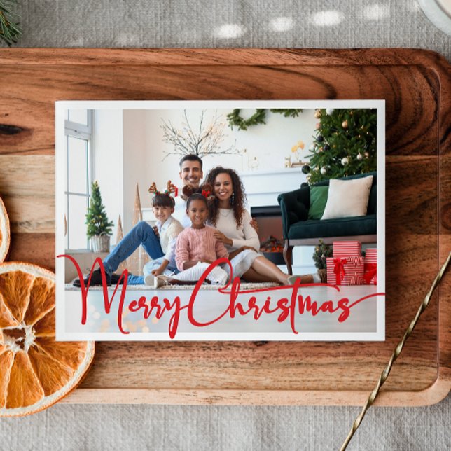 Feierliche Red Script frohe Weihnachten Jahr in Üb (Von Creator hochgeladen)