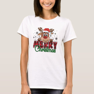 Feierliche Rentiere, frohe Weihnachten T-Shirt