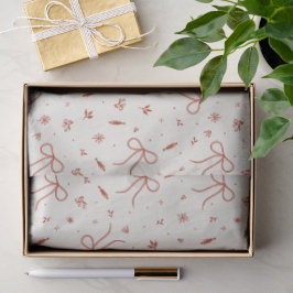 Feierliche Rote Coquette Weihnachten Seidenpapier