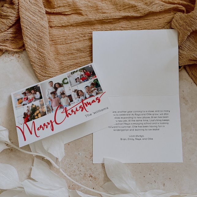 Feierliche Rote Schrift Frohe Weihnachten Falten 5 (Von Creator hochgeladen)