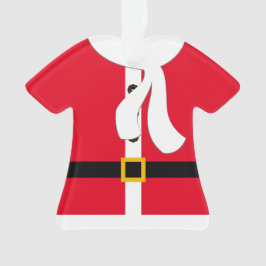 Feierliche Rote Weihnachtsfeier Personalisierte We Ornament