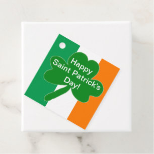 Feierliche Saint Patrick's Day Green White Orange Geschenkanhänger