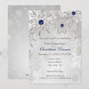 Feierliche Silver Marine Corporate Holiday Party E Einladung
