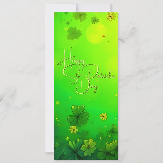 Feierliche St. Patrick's Day Gruß (Vorderseite)