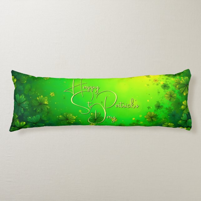 Feierliche St. Patrick's Day Gruß Seitenschläferkissen (Vorderseite)