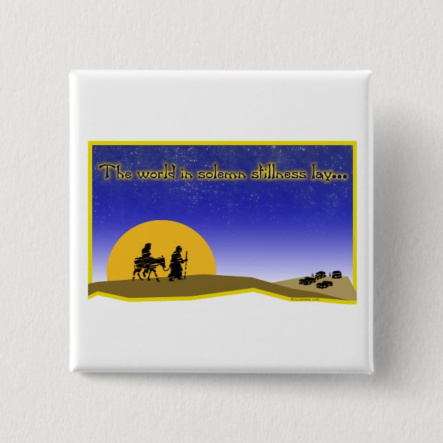 Feierliche Stille Button (Vorderseite)