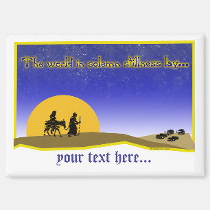 Feierliche Stille Postkarte Magnet