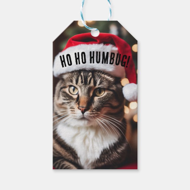 Feierliche Tabby Geschenkanhänger (Vorderseite)