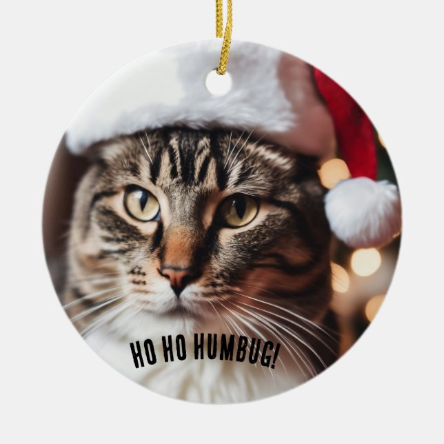Feierliche Tabby Keramik Ornament (Vorne)